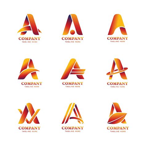 Alphabet Logo Collection for Business and Company 11771321 Vector Art ...