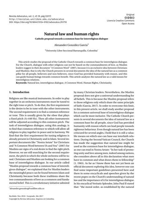 (PDF) Natural law and human rights