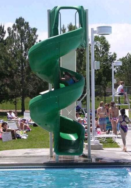 Exciting in ground swimming pool slide designs