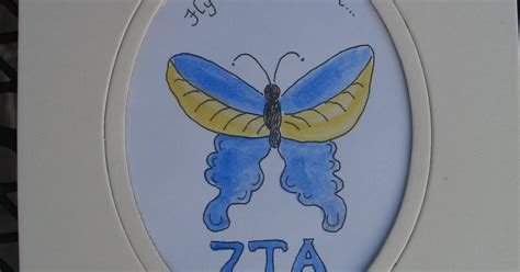 Sorority Sisters: Zeta Tau Alpha Sorority Gift- Butterfly Picture