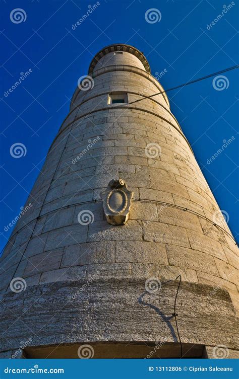 Brick lighthouse stock photo. Image of beneath, tower - 13112806