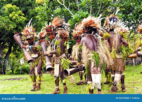 Ritual Dance in Papuan Tribe Editorial Stock Image - Image of folk ...