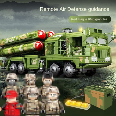 HQ-9 Anti-Aircraft Missiles System SEMBO 105768 Military With 1048pcs - MOC Brick Land