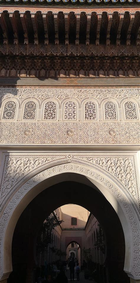 Traditional Moroccan architecture in Marrakech - This level of detail is visible throughout the ...