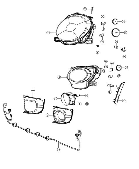 Fiat 500E Wiring. Fog lamp jumper - 68171758AB | Libertyville IL