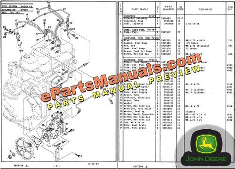 John Deere 4276D and 4276T Parts Catalog for OEM Engines and Accesories ...