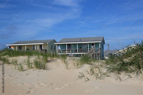 Outer Banks, North Carolina Beach Houses Stock Photo | Adobe Stock