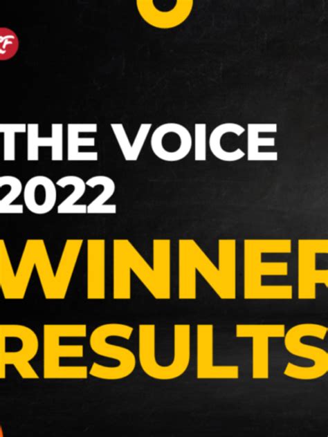 The Voice Winner - Checkout Season 22 Winner and Runner-up - Latest ...