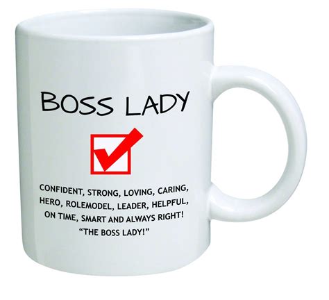 funny coffee mugs and mugs with quotes: Funny Boss Lady 11OZ Coffee Mug Novelty, Office, Job