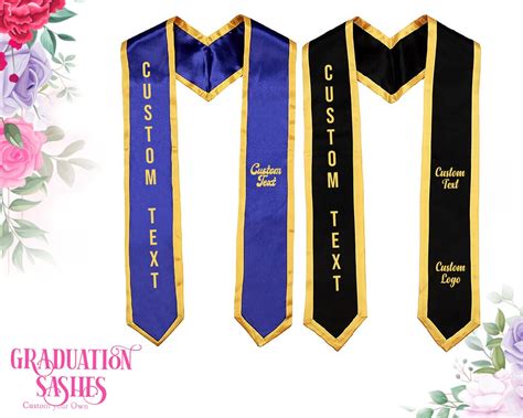 Customized Graduation Sash Custom Graduation Sash Personalized Sash ...