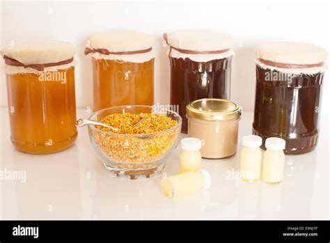 honey bee products Stock Photo - Alamy