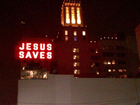 The "Jesus Saves" Signs Los Angeles,Ca: January 2014