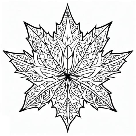 Nice Maple Leaf coloring page - Download, Print or Color Online for Free