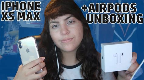 iPhone XS Max Unboxing!! (GOLD, 256 GB) + Airpods!! - YouTube