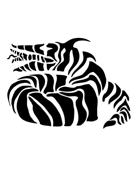 Beetlejuice - Sandworm (Pumpkin Stencil - Pumpkin Pattern - Pumpkin ...