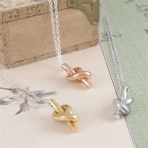 Silver And Gold Plated Friendship Knot Necklace By Otis Jaxon | notonthehighstreet.com