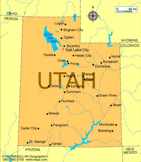 Map of Utah