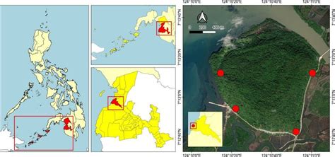 Map of Timaco hill in Brgy. Kalangan II, Cotabato City, BARMM show the ...