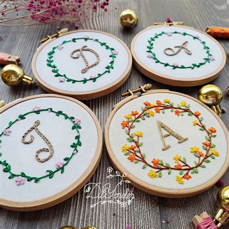 Letter A Embroidery Kit Letter Embroidery Design | Etsy