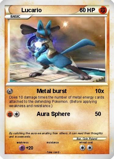 Pokémon Lucario 1110 1110 - Metal burst - My Pokemon Card