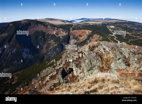 Poland and Czech Republic border, Sudetes (Sudeten), Karkonosze ...