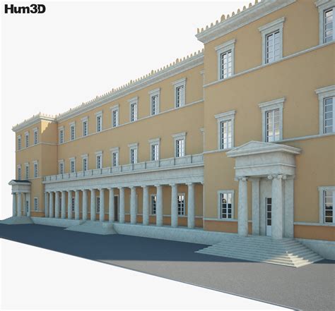 Hellenic Parliament Building 3D model - Architecture on Hum3D