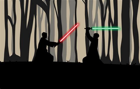 Wallpaper Star Wars, Sword, Silhouette, Art, Lightsaber, Lightsabers, StarWars, The fight, Star ...