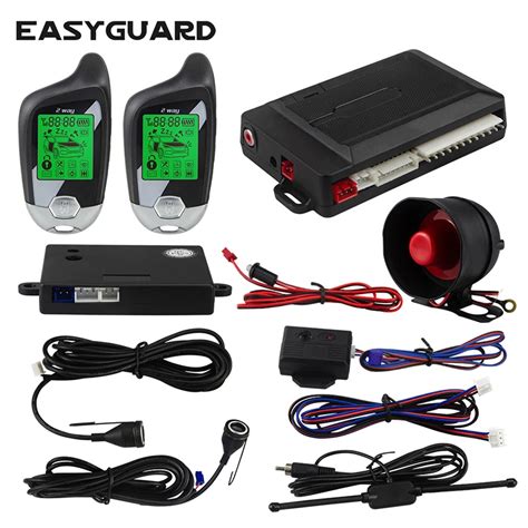 EASYGUARD 2 way car alarm keyless entry system car alarm system ...