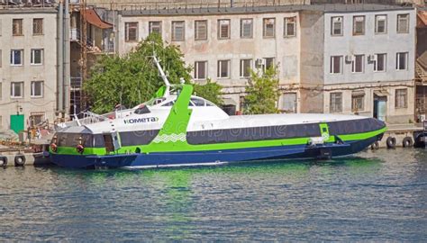 High Speed Hydrofoil Ferry Boat Editorial Stock Photo - Image of quick, boat: 18078778