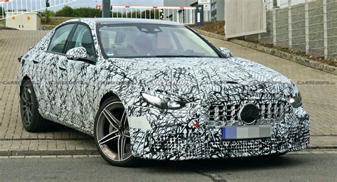 Muscled Up 2022 Mercedes-AMG C63 Makes Spy Debut With Mystery Powertrain | Carscoops