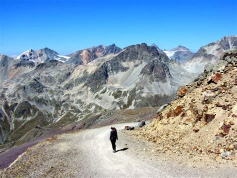 St Moritz hiking trails in the Engadin region of Switzerland