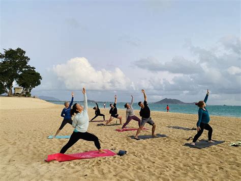 Sunrise yoga warriors at kailua beach – Artofit