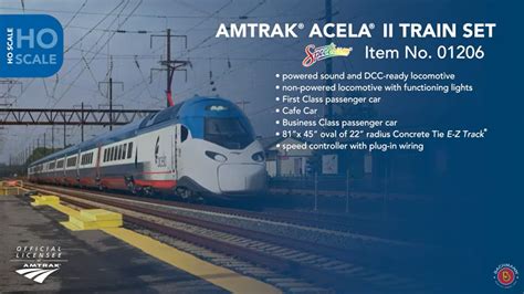 Bachmann Spectrum 01206 HO Scale Amtrak Acela II StarterTrain Set ...