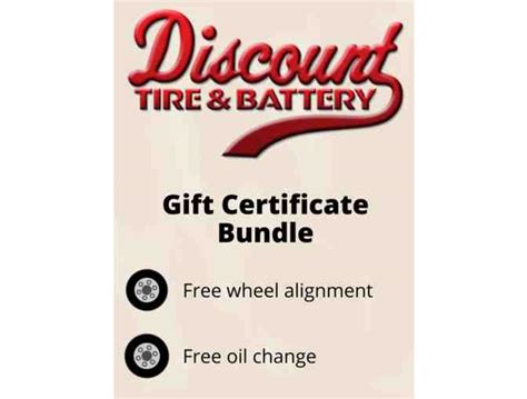 Discount Tire Certificate | BiddingForGood