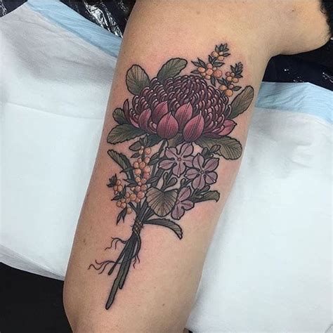 7 Wonderful Waratah Flower Tattoos • Tattoodo