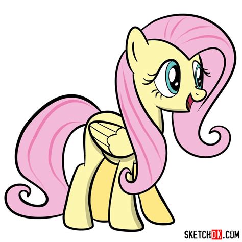 How to Draw Fluttershy from My Little Pony in 13 Easy Steps