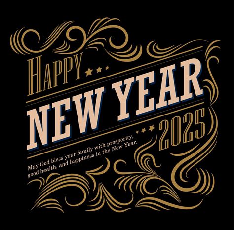 Happy new year 2025 greetings. 19605571 Vector Art at Vecteezy