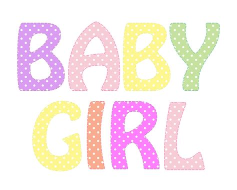 Baby Girl Text Clipart Free Stock Photo - Public Domain Pictures