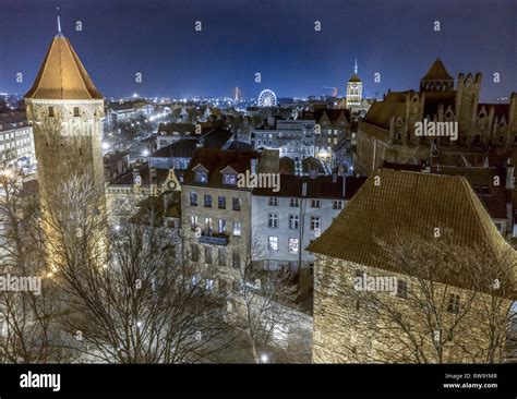 Gdansk Old Town at night Stock Photo - Alamy