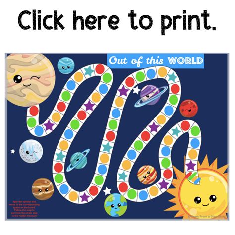 Solar System Board Game Free Printable | Planet for kids, Solar system ...