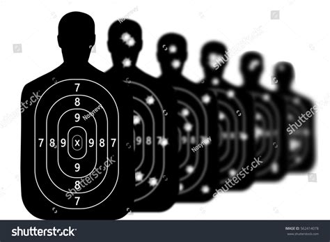 Shot Target Shooting Range Background Bullet Stock Illustration 562414078 - Shutterstock