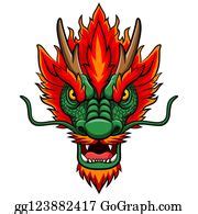 770 Royalty Free Dragon Head Mascot Logo Clip Art - GoGraph