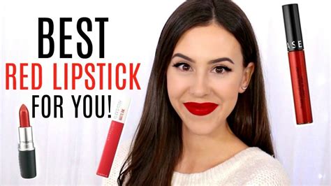 FIND THE BEST RED LIPSTICK || Favorite Drugstore/High End Red Lips - YouTube