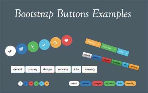 Bootstrap Buttons Examples – WebNots