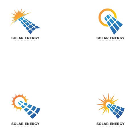 solar energy logo or icon. vector solar panel sign 21745541 Vector Art ...