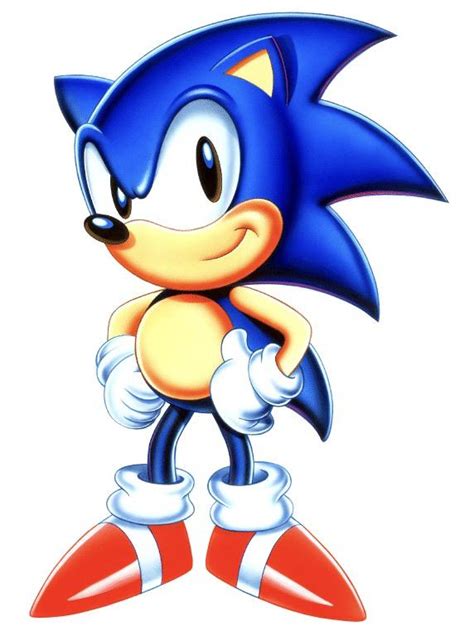 This rare artwork of Classic Sonic feels like a perfect combination between Japanese Sonic and ...