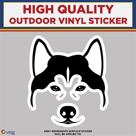 Husky Dog, High Quality Vinyl Stickers