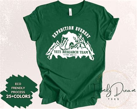 Expedition Everest Yeti Research Team Shirt Disney Animal - Etsy