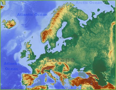 Map Of Europe Physical Map | Images and Photos finder