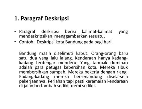 Pengertian Paragraf Deskriptif Dan Contohnya - Contoh Resource